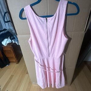 George Blush Textured Sleeveless Dress